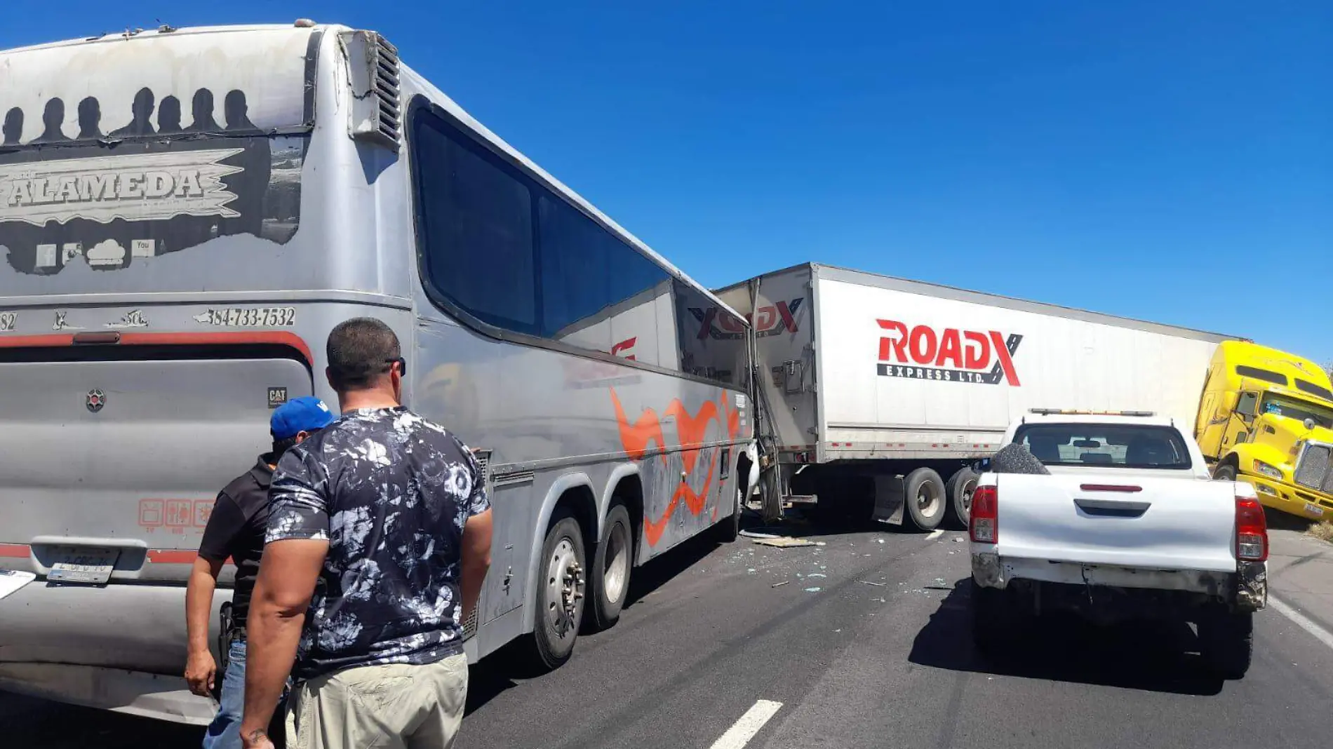 Accidente camión Banda Alameda